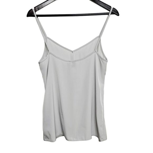 ASOS Lightweight Darted Blouse Tank Light Grey Size 6 - Picture 2 of 4